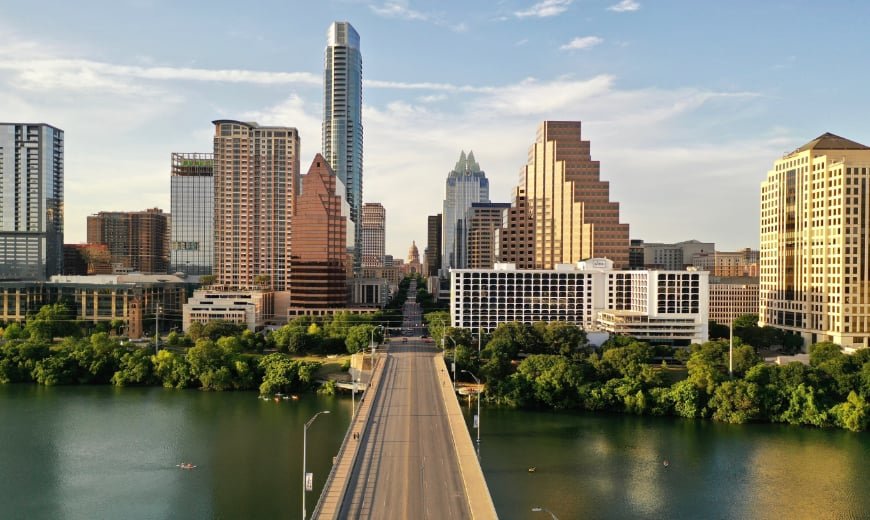 the downtown austin skyline - something to keep in mind when buying a house in austin 
